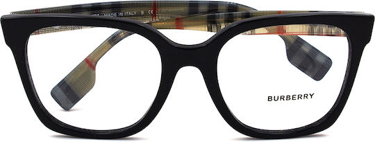 Burberry Evelyn Plastic Eyeglass Frame Black BE 2347 3942