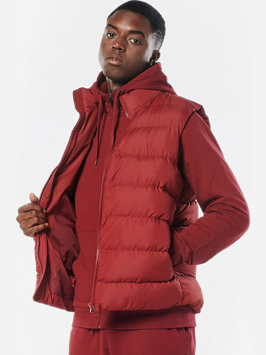 Αμάνικο Μπουφάν Puffer Dark Marroon