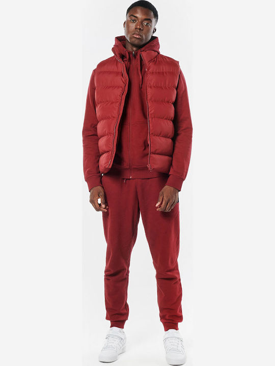 Αμάνικο Μπουφάν Puffer Dark Marroon
