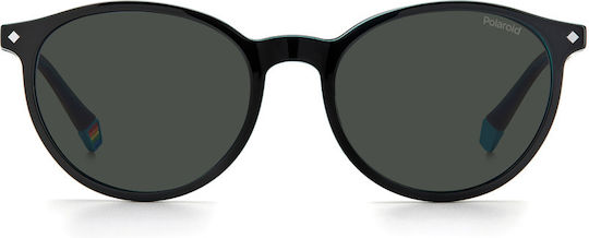 Polaroid Herren Acetat Brillengestell mit Clip-On Schwarz PLD6137/CS 807M9
