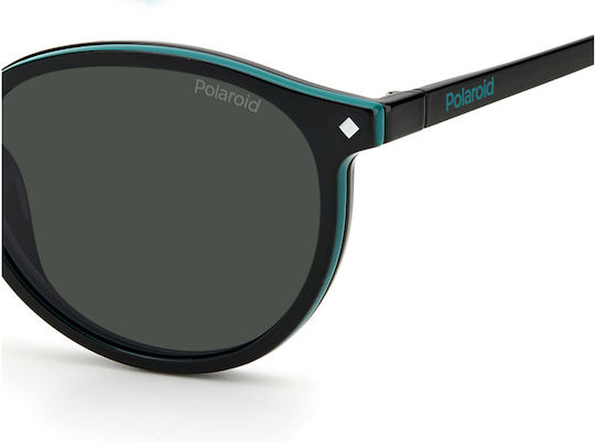 Polaroid Herren Acetat Brillengestell mit Clip-On Schwarz PLD6137/CS 807M9