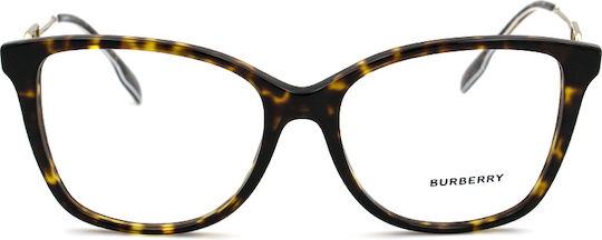 Burberry Plastic Eyeglass Frame Brown Tortoise BE2336 3002