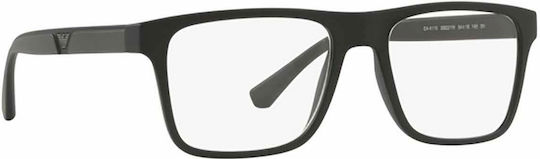Emporio Armani Мъжки Пластмасов Рамка за Очила с Clip On Черен EA4115 58531W