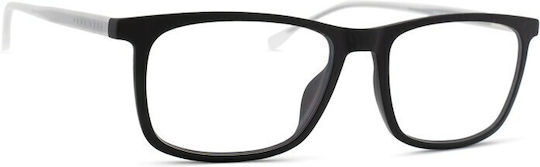 Boss Men's Acetate Prescription Eyeglass Frame with Black Clip-On BOSS1150/CS 003IR