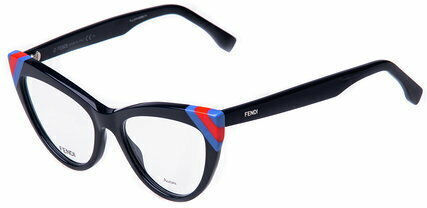 Fendi Damen Acetat Brillengestell Katzenauge Schwarze FF 0245 PJP
