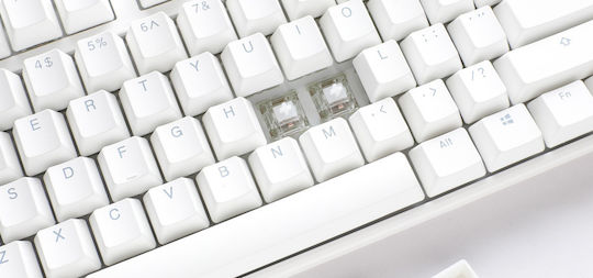 Ducky One 3 TKL Gaming Μηχανικό Πληκτρολόγιο Tenkeyless με Cherry MX Brown διακόπτες και RGB φωτισμό (Αγγλικό US) Pure White