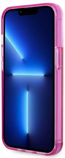 Karl Lagerfeld Liquid Glitter Elong Задна корица Силикон Розов (iPhone 14 Pro Max)