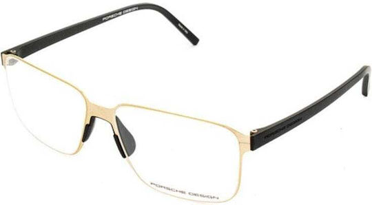 Porsche Design Männlich Metallisch Brillenrahmen Gold P8313 B