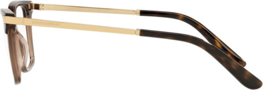 Dolce & Gabbana Rame Ochelari Pentru Femei Fluture Maro DG3345 3256