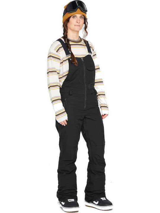 Volcom Swift Bib Overall H1352311-BLK Γυναικεία Σαλοπέτα Σκι & Snowboard Κόκκινη