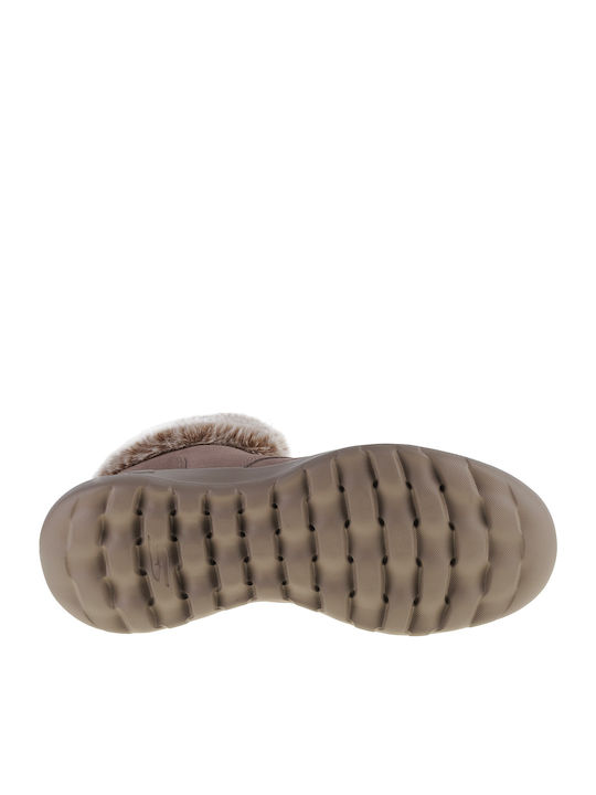 On The Go JoyPlush Dreams Wildleder Stiefeletten Damen mit Pelz Gray