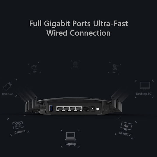 Wavlink WL-WN531A6 Ασύρματο Router Wi‑Fi 5 με 4 Θύρες Gigabit
