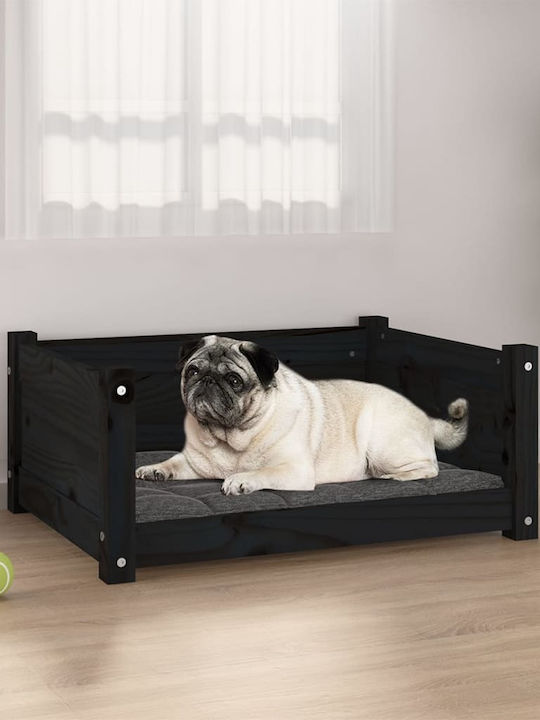 vidaXL Sofa Dog Bed Black 65.5x50.5cm.