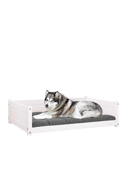 vidaXL Sofa Hundebett Weiß 105.5x75.5cm.