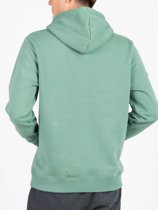 Russell Athletic Herren Sweatshirt mit Kapuze und Taschen Grün