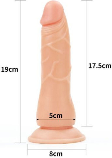 Lovetoy Lovely Strapon Set Harness με Dildo 20cm στο χρώμα του δέρματος