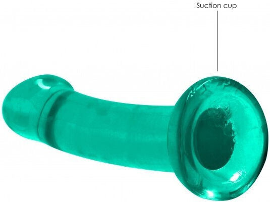 Shots Real Rock Crystal Clear Dildo With Suction Cup Dildo Mit Saugnapf Green 18cm