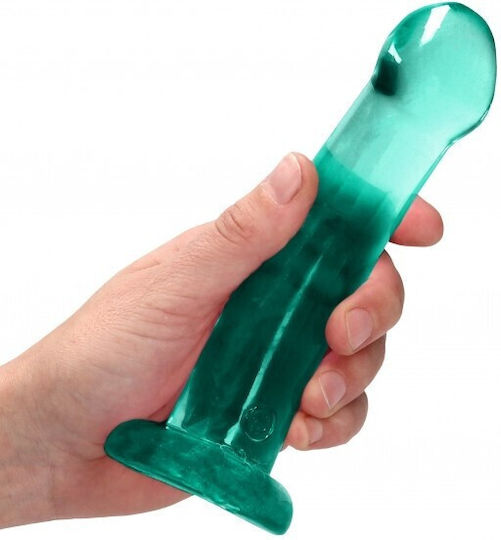 Shots Real Rock Crystal Clear Dildo With Suction Cup Dildo Mit Saugnapf Green 18cm