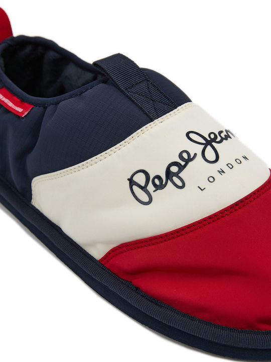 Pepe Jeans Geschlossene Winterliche Herrenhausschuhe Blau