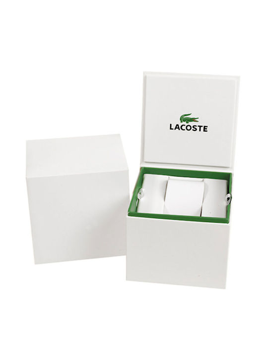 Lacoste Replay Herrenuhr 44mm Chronograph Batterie mit Blau Metallarmband