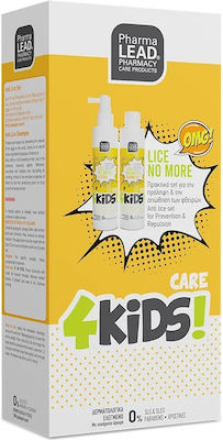 Pharmalead 4Kids Lice No More Set Loțiune & Șampon Spray pentru Prevenire & Tratament Împotriva Păduchilor pentru Copii 250ml