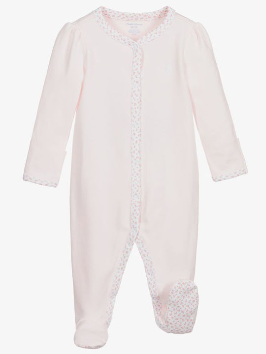 Ralph Lauren Babystrampler Langärmliges Rosa