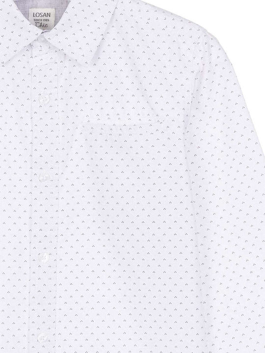 Losan Kids Polka Dot Shirt White