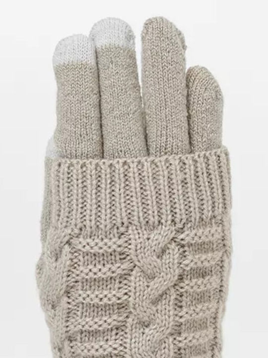 Fragola Women's Knitted Gloves Gray GL-23