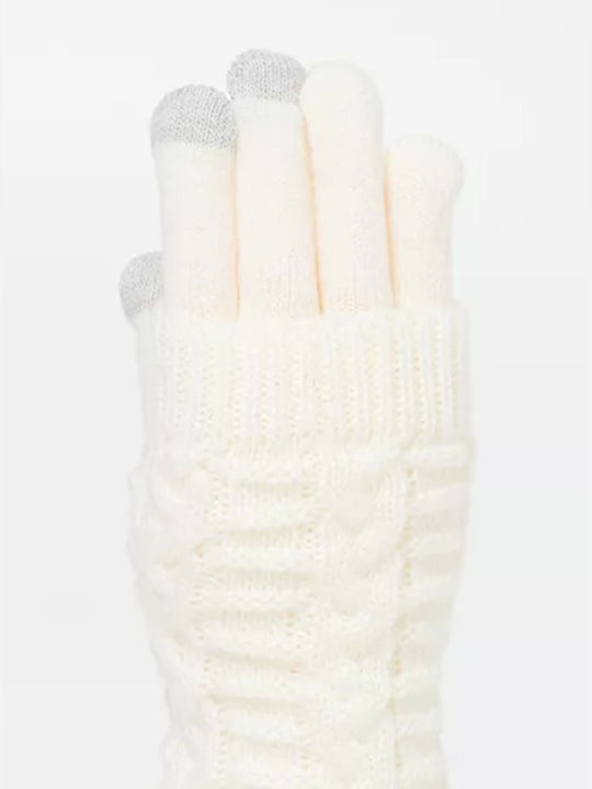 Fragola GL-23 Beige Gestrickt Handschuhe GL23