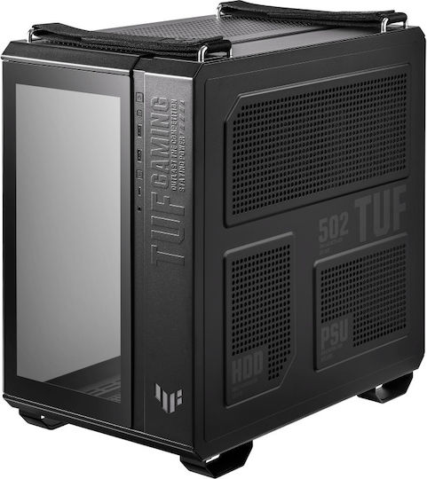 Asus TUF GT502 Геймърско Midi Tower Компютърна Кутия с Черен Страничен Прозорец