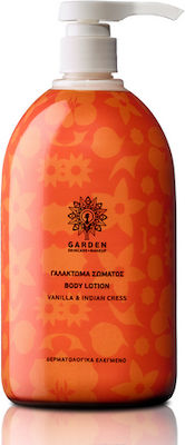 Garden Vanilla & Indian Cress Body Lotion Feuchtigkeitsspendende Lotion Körper mit Duft Vanille 500ml