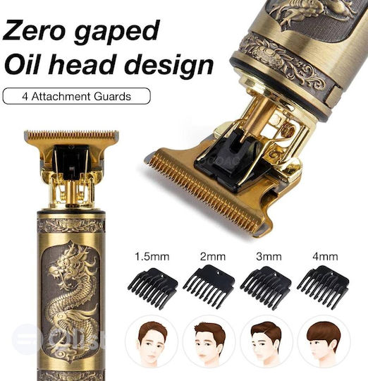Kemei Professional Rechargeable Hair Clipper Gold PS-106107