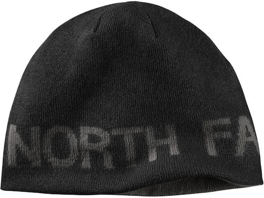 Beanie Männer Wendbar Beanie Gestrickt in Schwarz Farbe