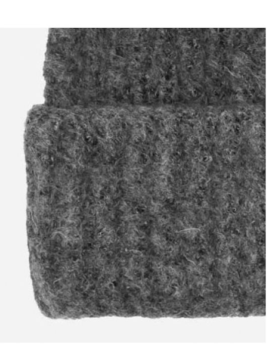 Beanie Unisex Σκούφος Πλεκτός Anthracite