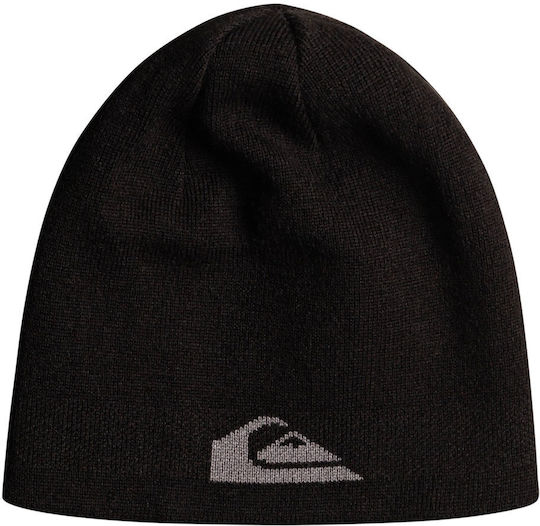 M&w Beanie Ανδρικός Reversible Σκούφος Πλεκτός σε Μαύρο χρώμα