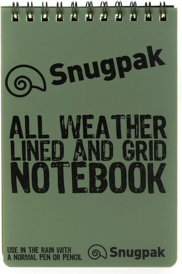 Snugpak All Weather Notebook Spiral Green