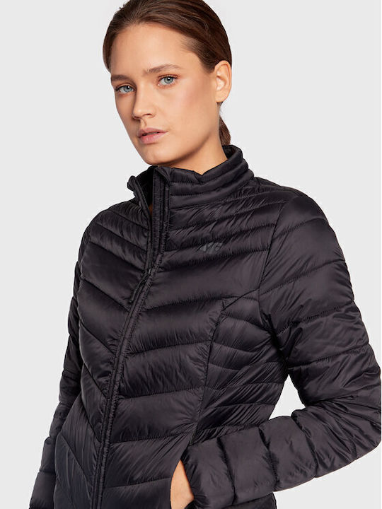Scurtă Jachetă de femei Puffer Negru