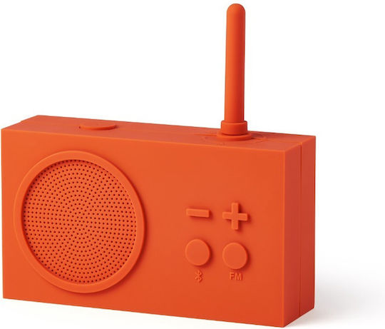 Lexon Tykho 3 Portable Radio Rechargeable with Bluetooth Orange