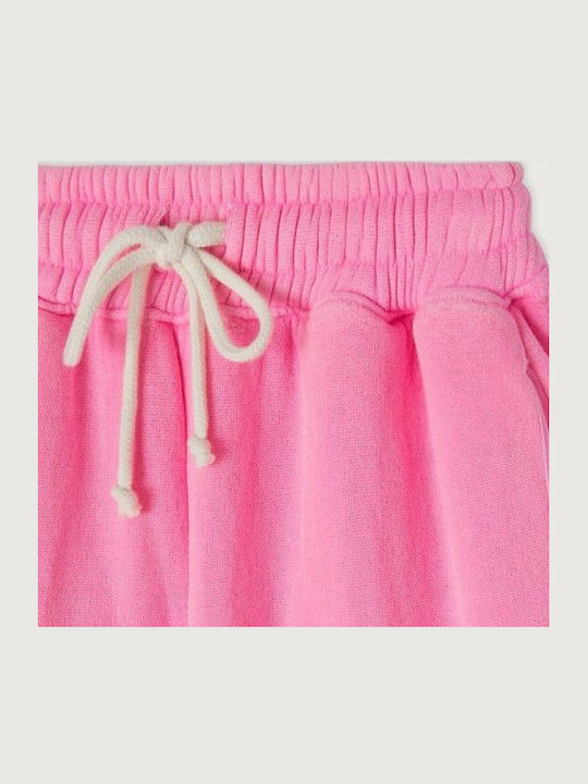 High Waist Sweatpants Jogger Rose Fluo Vintage