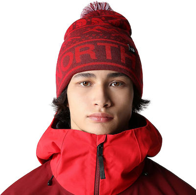 Knitted Beanie Cap Red