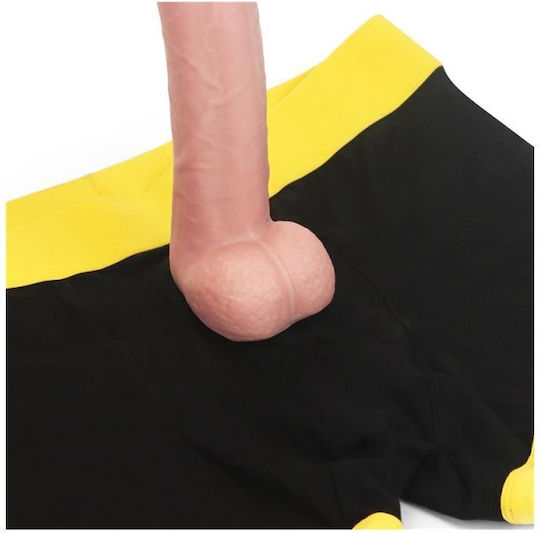 Lovetoy Ingen Horny Strap On Shorts Бельо в Черен цвят