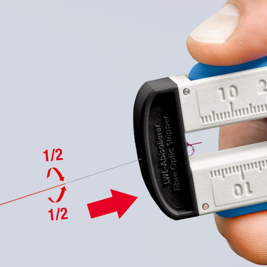 Knipex Πένσα Απογύμνωσης Οπτικών Ινών με Μήκος 190mm
