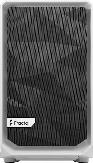 Fractal Design Meshify 2 Nano Gaming Mini Tower Computer Case with Side Window White