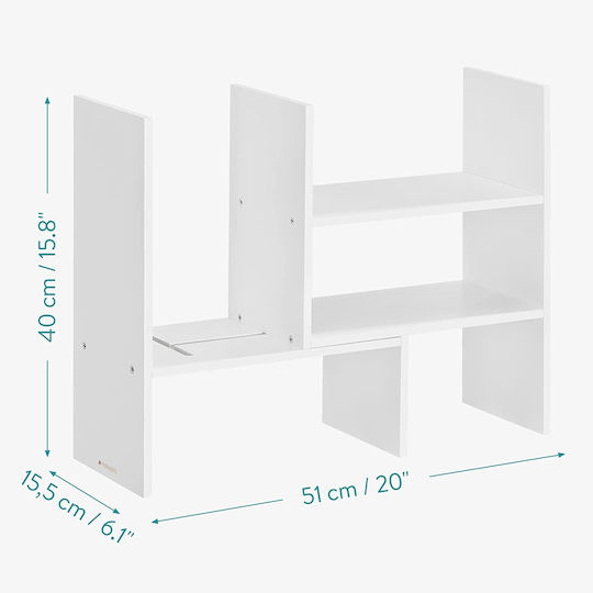 Lemnos Organizator de birou în Culoare Alb 1buc 40x15.5x51cm