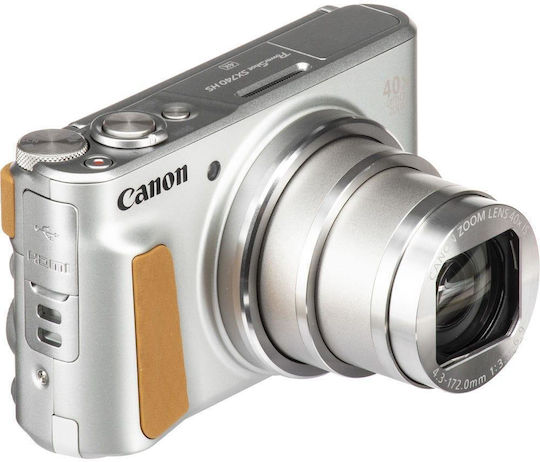 Canon PowerShot SX740 HS Compact Φωτογραφική Μηχανή 20.3MP Οπτικού Ζουμ 40x με Οθόνη 3" και Ανάλυση Video Full HD (1080p) Ασημί