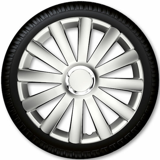 Argo Set Capace De Roți Auto Spider Pro 17" 4 Bucăți Argintii