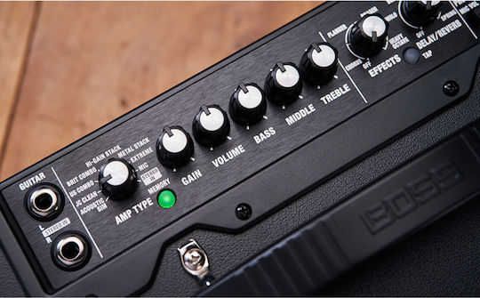 Boss Dual Cube LX Combo Amplifier for Electric Guitar 2 x 4" 10W Black
