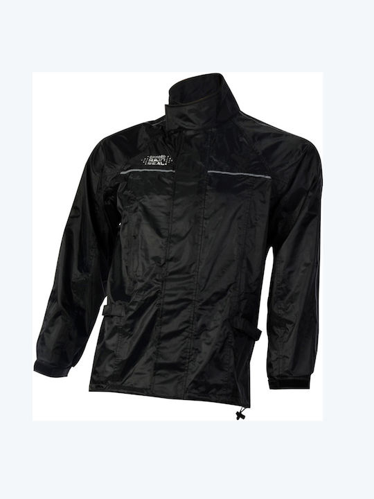 Oxford Rainseal Over Jacket Men's Waterproof Riding Jacket Black RM100