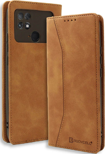 Bodycell PU Leather Wallet Piele artificială Maro (Poco C40)