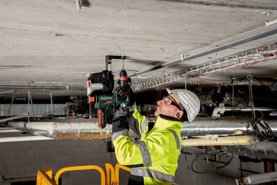 Metabo KH 18 LTX BL 24 Q Impact Rotary Hammer Cordless Brushless 18V 2x4Ah with SDS Plus Socket